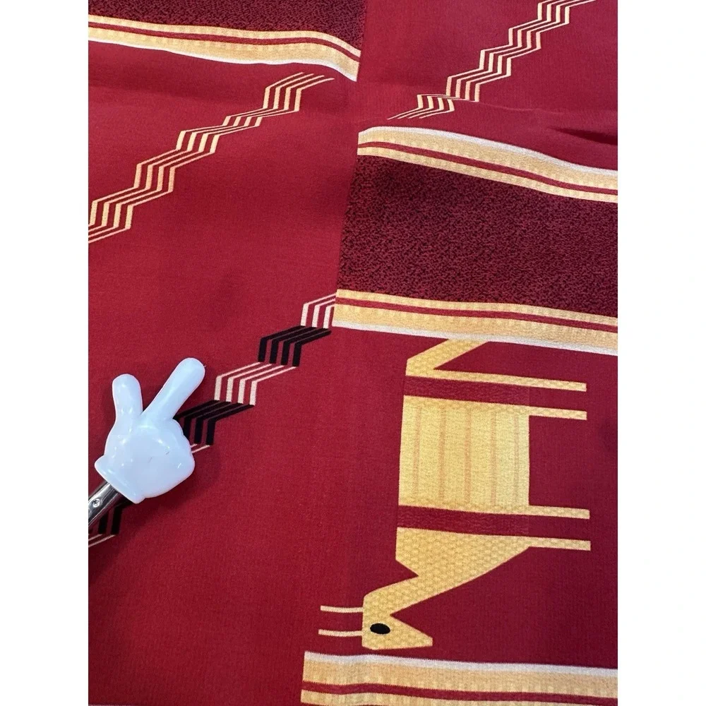 The‎ British Museum 100% Silk Scarf Red and Yellow 33